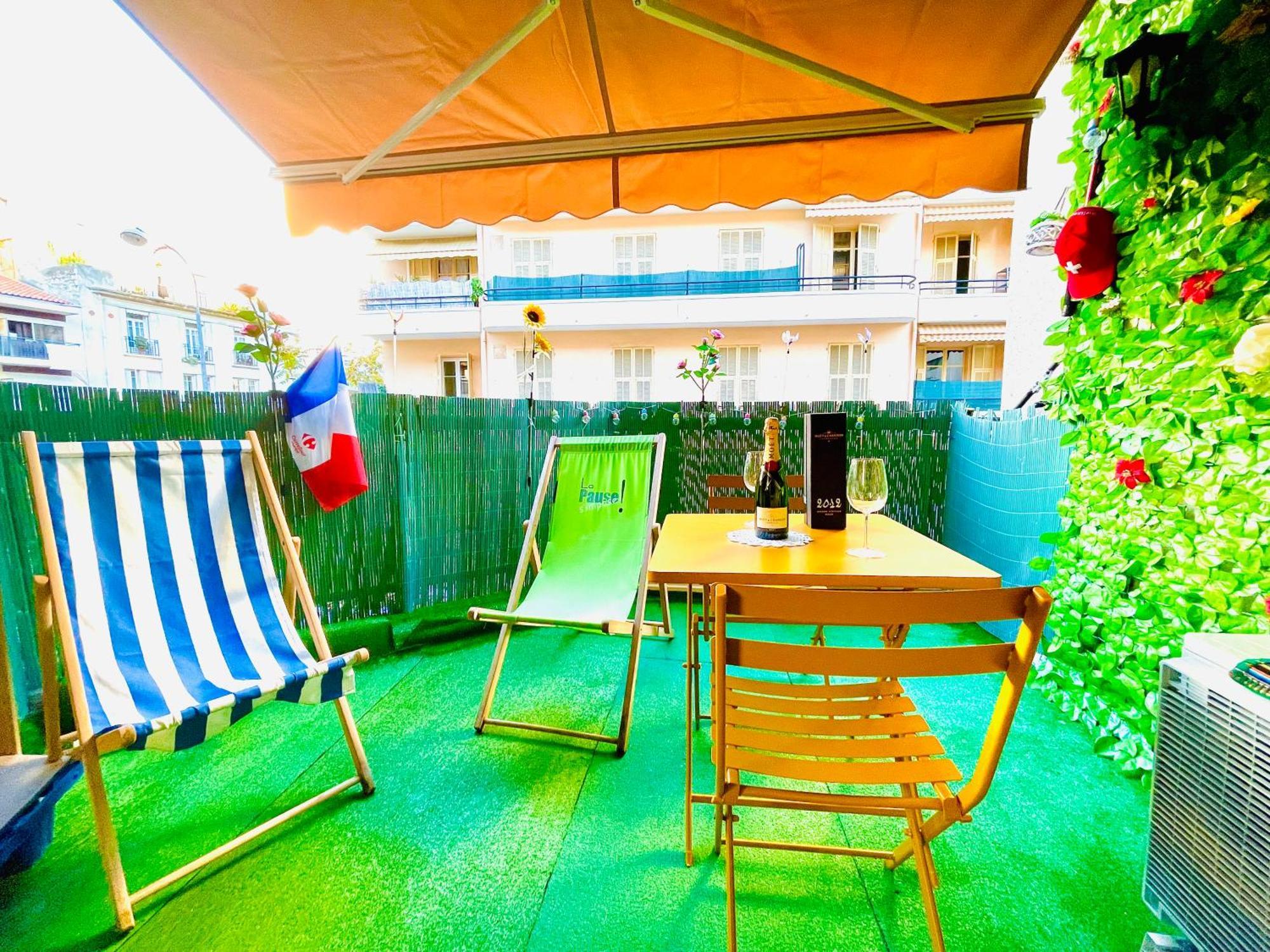 Confortable Studio A Nice Centre Cote Plage Bel Terrasse Paddle Exterior photo