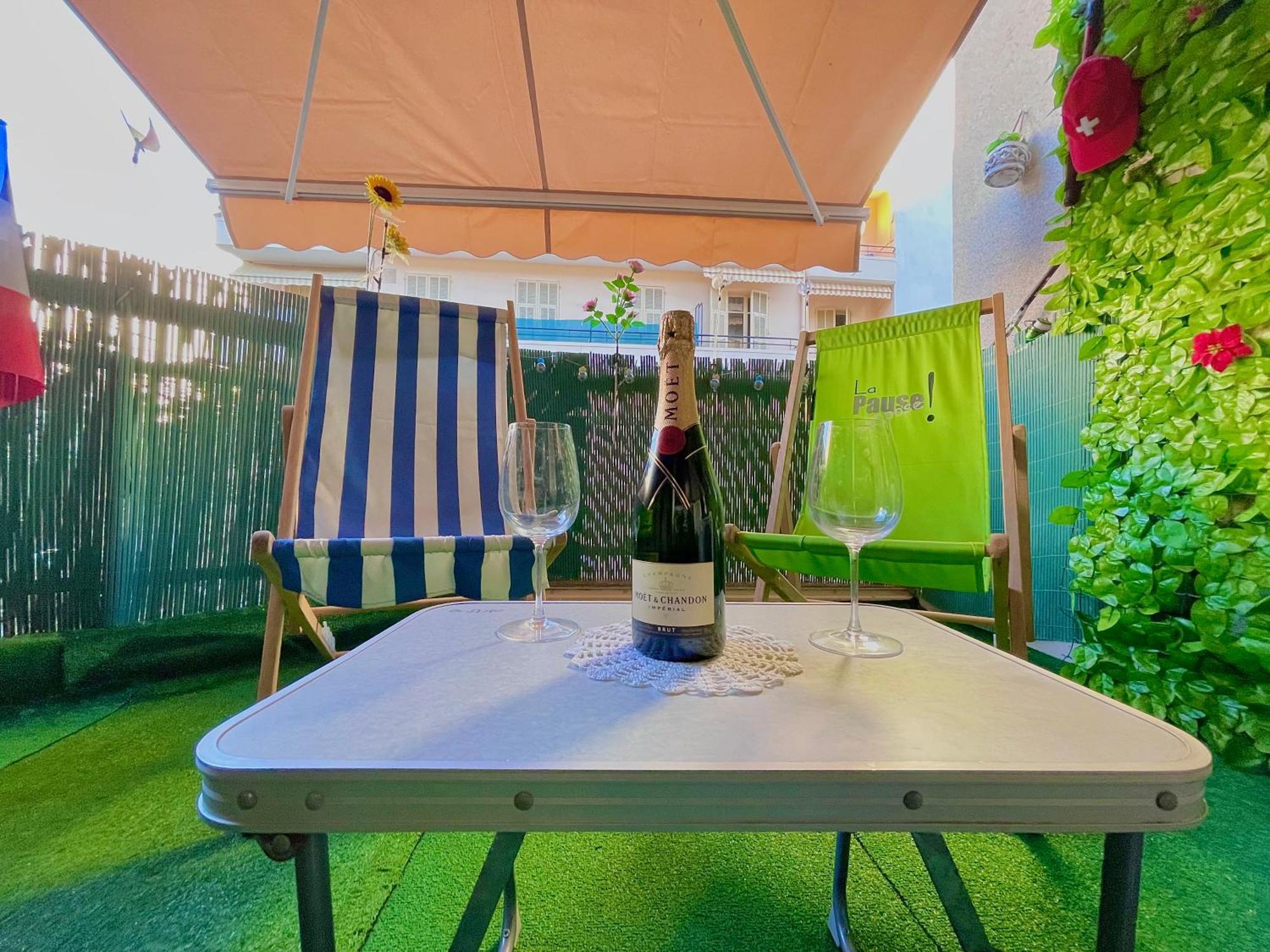 Confortable Studio A Nice Centre Cote Plage Bel Terrasse Paddle Exterior photo