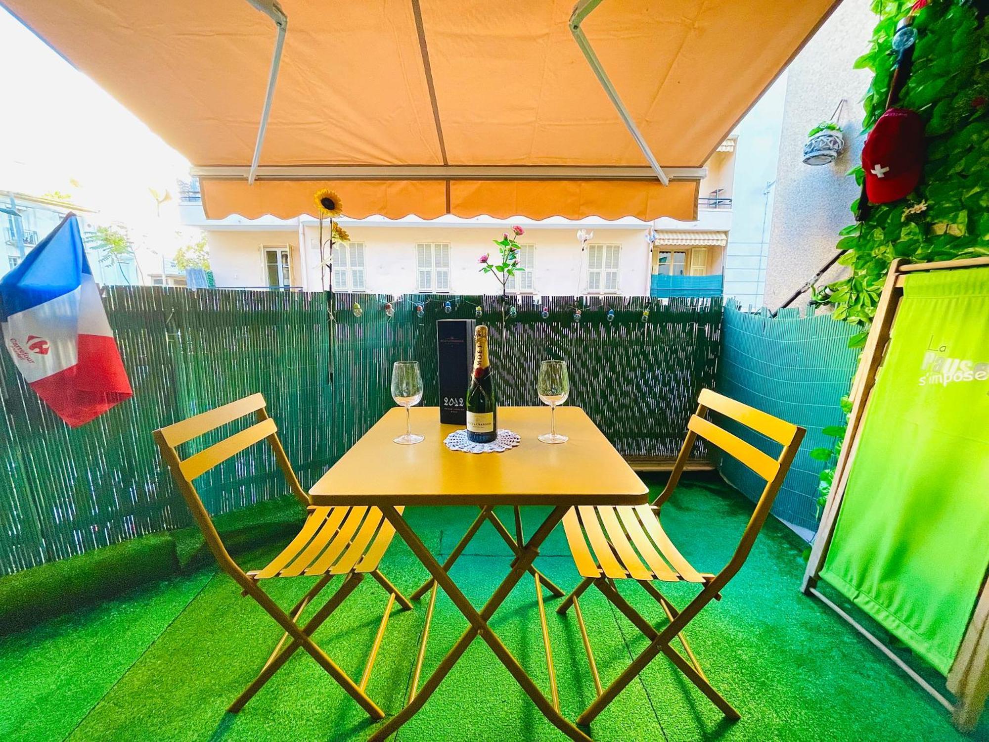 Confortable Studio A Nice Centre Cote Plage Bel Terrasse Paddle Exterior photo